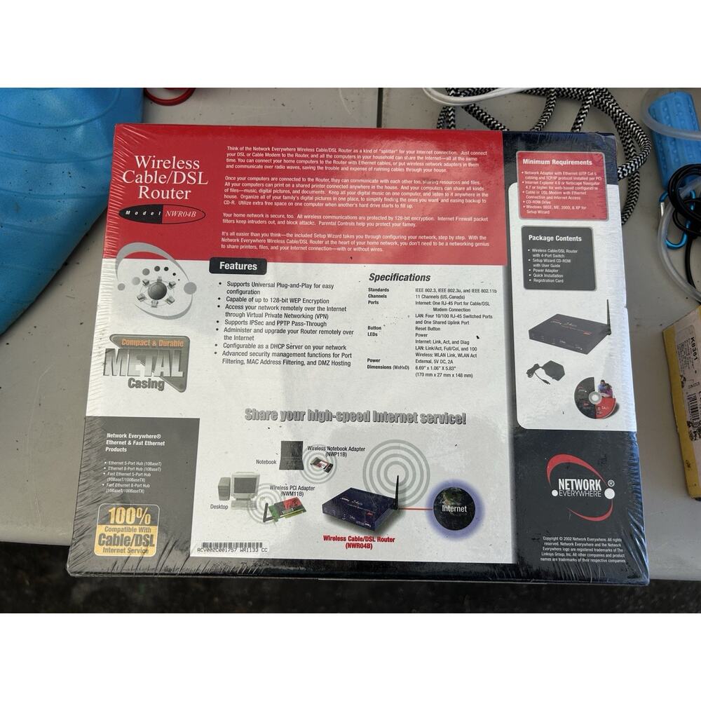 WirelessCable/DSL Router with 4-Port Switch - Picture 2 of 4